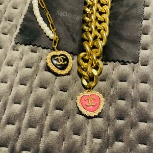 Vintage Chanel button necklace